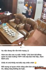 Ông nào hóng được vụ khầy hiệu trưởng Hải Hậu chưa