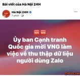 Zalo của VNG ăn vả rồi