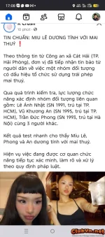 Miu Lê dương tính với Mai Thuý