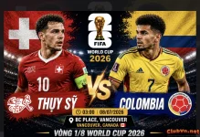 🏆 WORLD CUP 2026 K.O DỰ ĐOÁN THUỴ SĨ - COLOMBIA NHẬN NGAY 300K 🔥